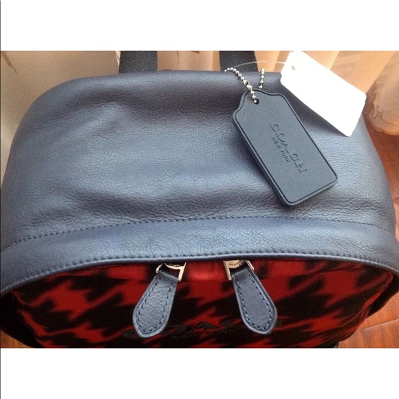 🛍SOLD🛍 NWT COACH Unisex Backpack 🎒 Houndstooth - Picture 10 of 12